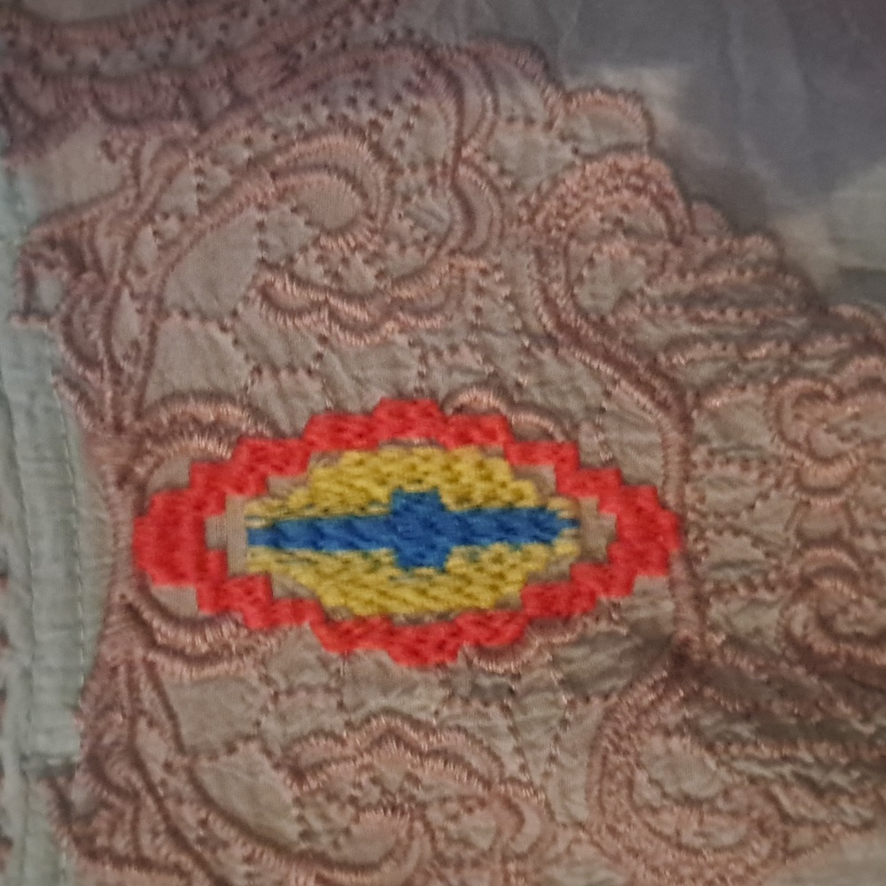 JOHNNY WAS Caribbean Blue Embroidered Tunic Size Xs - Picture 8 of 8